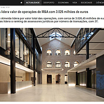 TTR: VdA lidera valor de operaes de M&A com 3.026 milhes de euros